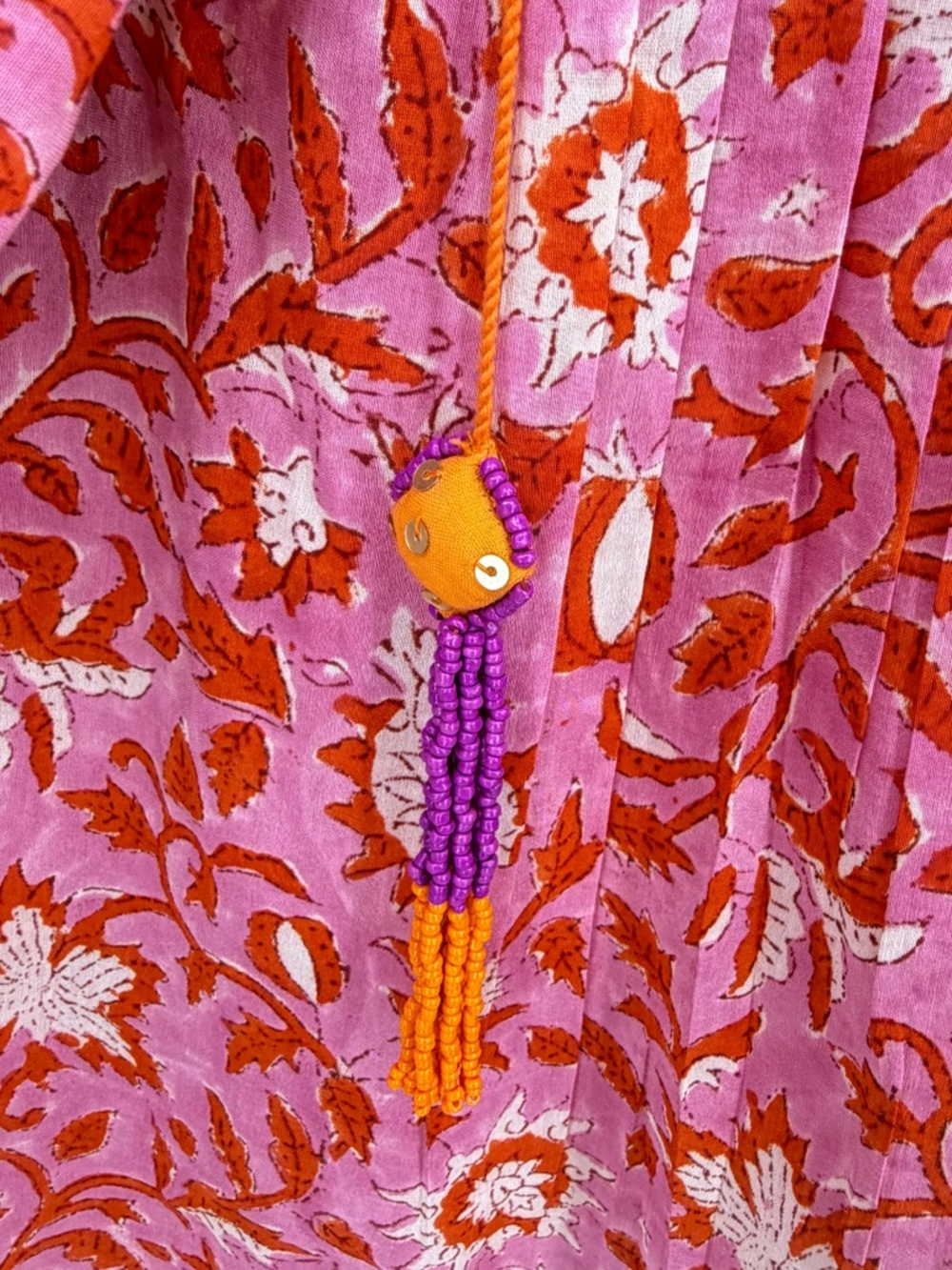 Bell By Alicia Bell Angel Top Blouse Cotton Silk Pink Size L - Picture 3 of 9